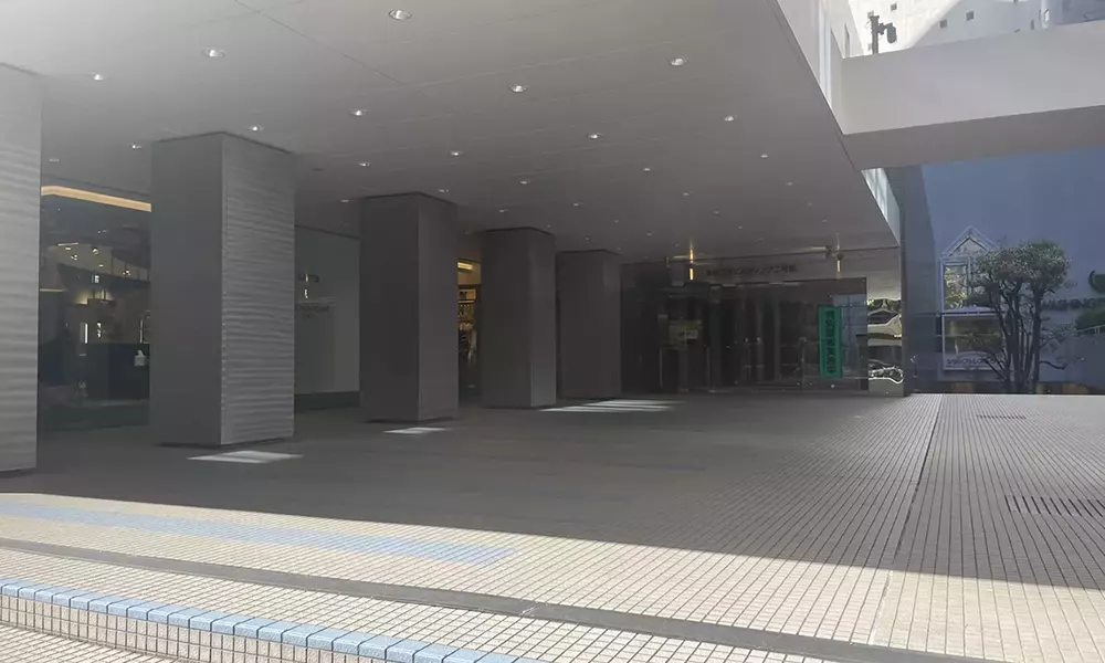 Main entrance of the building